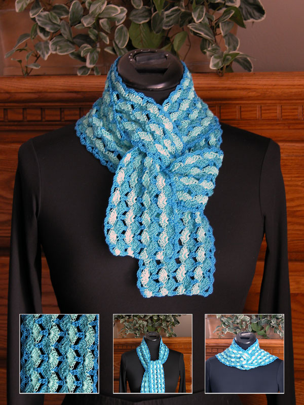 Waves of Blue Scarf